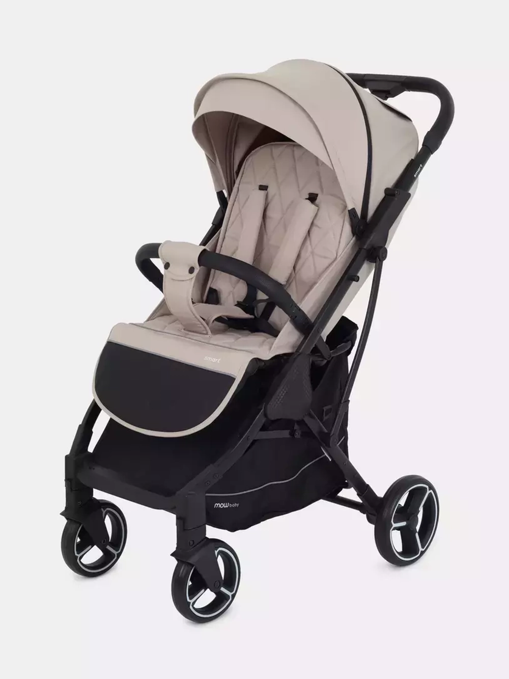 Коляска детская MOWBaby "SMART" MB101 Beige (2023)