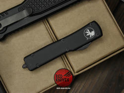 Нож Microtech UTX-70 A+++ BLACK D/E - черная рукоять, черный клинок