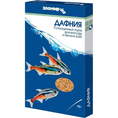 Дафния корм д/мелких рыб 15г