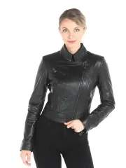 Косуха кожаная куртка женская Турция