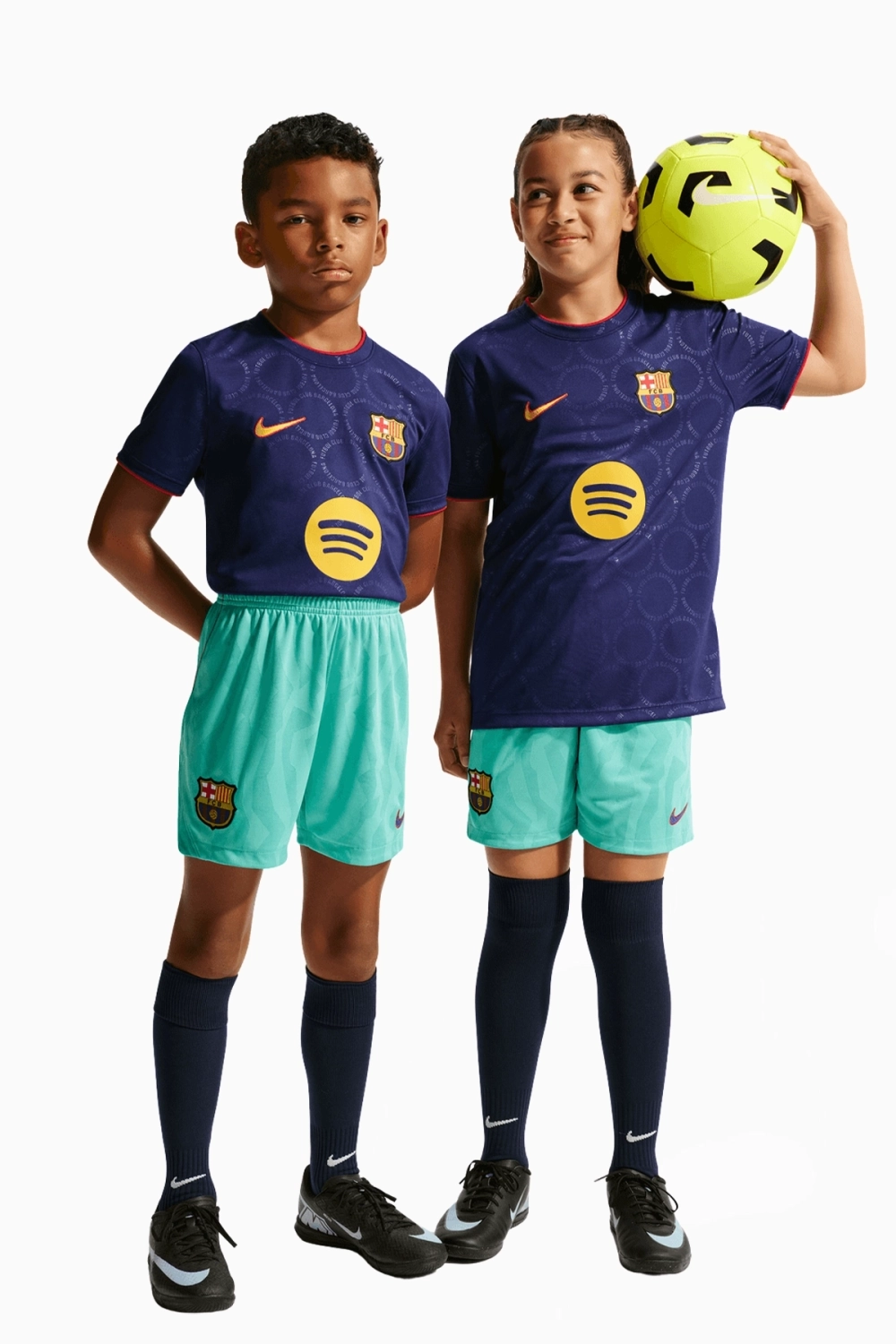 Шорты Nike FC Barcelona 26/27 3rd Stadium Junior - бирюзовый