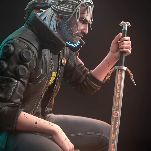 Geralt SAMURAI - The Witcher / Cyberpunk 2077