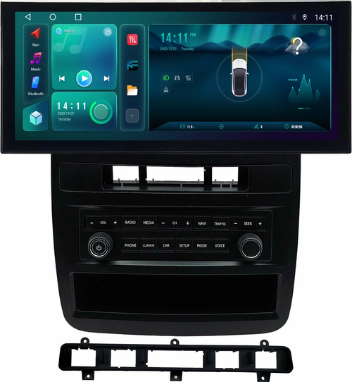 Магнитола для Volkswagen Touareg 2 2010-2018 - Kuberg KP-1222 монитор 12.5" в стиле LEXUS на Android 13, Быстрая, CarPlay, 4G SIM-слот