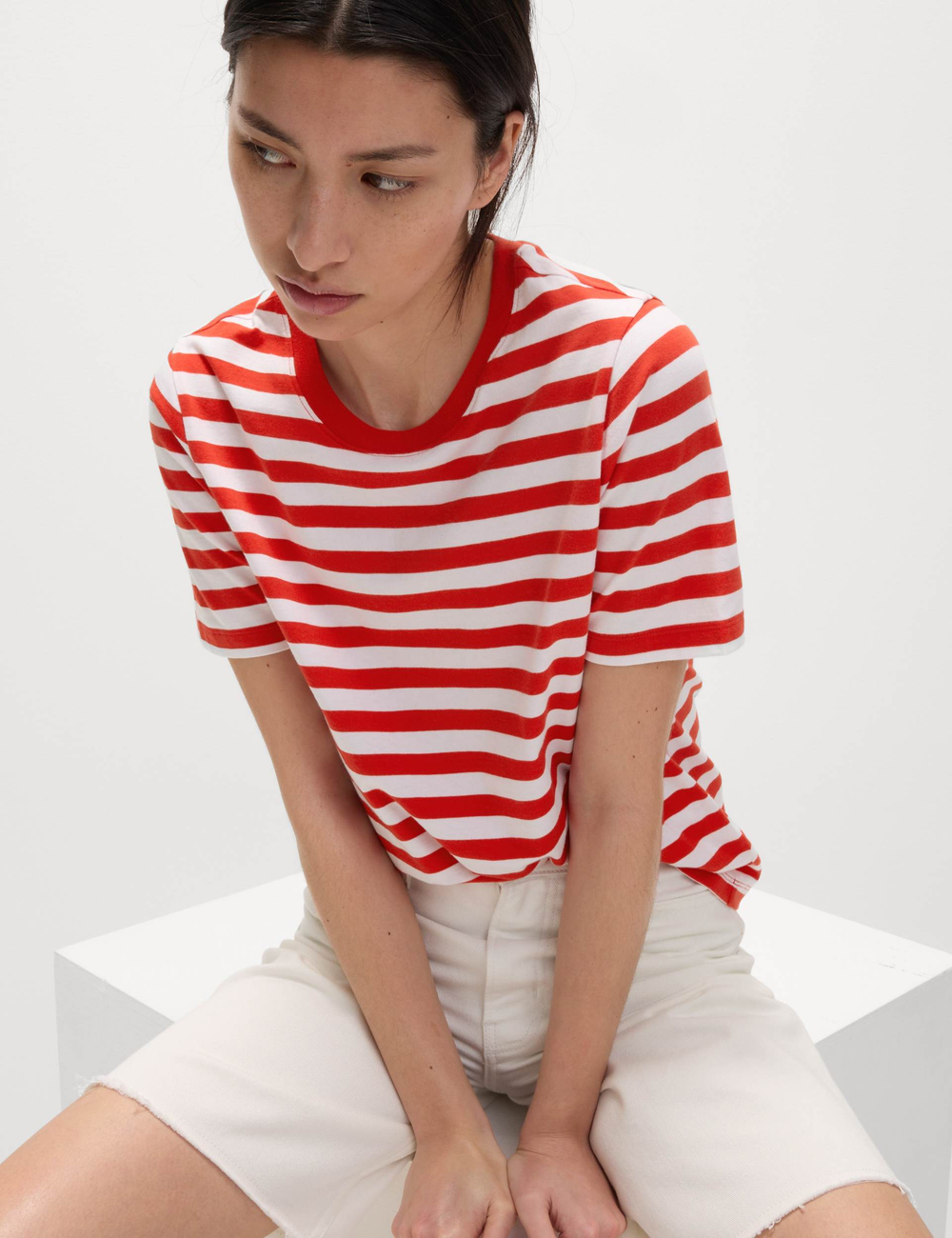Футболка с коротким рукавом из чистого хлопка T41007391 - Marks & Spencer