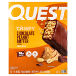 Quest Nutrition, протеиновый батончик, хрустящий шоколад и арахисовая паста, 12 батончиков по 54 г (1,9 унции)