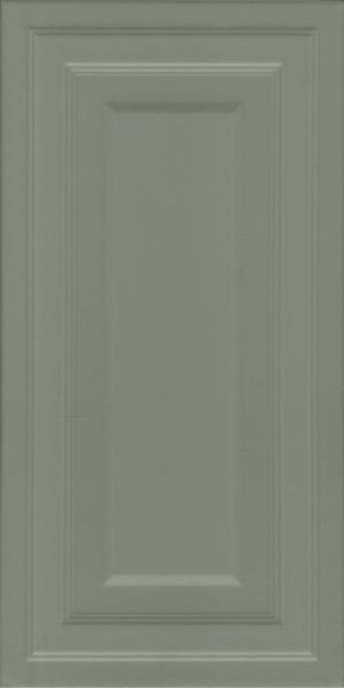 Настенная плитка Магнолия панель зеленый матовый обрезной (11225R)