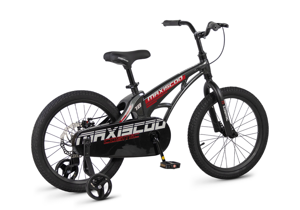 Велосипед 18'' Maxiscoo COSMIC Базовый Черный Глянцевый (2026)