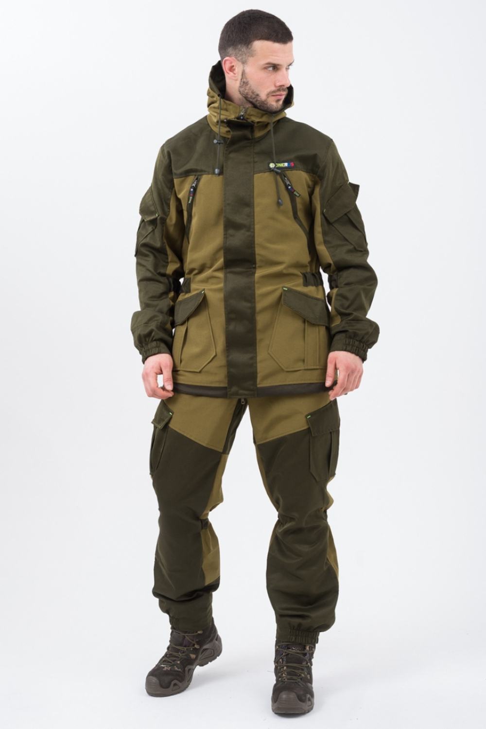 Демисезонный мужской костюм Onerus Горный -5 (Палатка, флис) Хаки