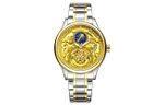 KANGOL Prestige Collection Mechanical Movement Metal Strap Watch Men"s Watches Skeleton Dial KANGOL K116