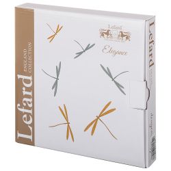 НАБОР ТАРЕЛОК ЗАКУСОЧНЫХ LEFARD “ELEGANCE" 2 ШТ. 20*2 СМ (КОР=12НАБ.)