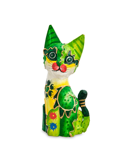Decor and Gift 99-226-01 Статуэтка «Кошка» 20 см (албезия, о.Бали)
