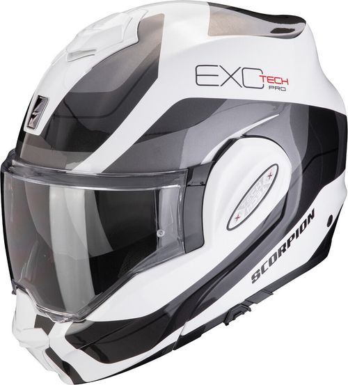 Купить Мотошлем Трансформер Scorpion EXO Exo-Tech Evo Pro Commuta / Бело-серый