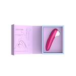 Вакуумный стимулятор клитора с удлинённой насадкой Womanizer Pro (ярко-розовый)