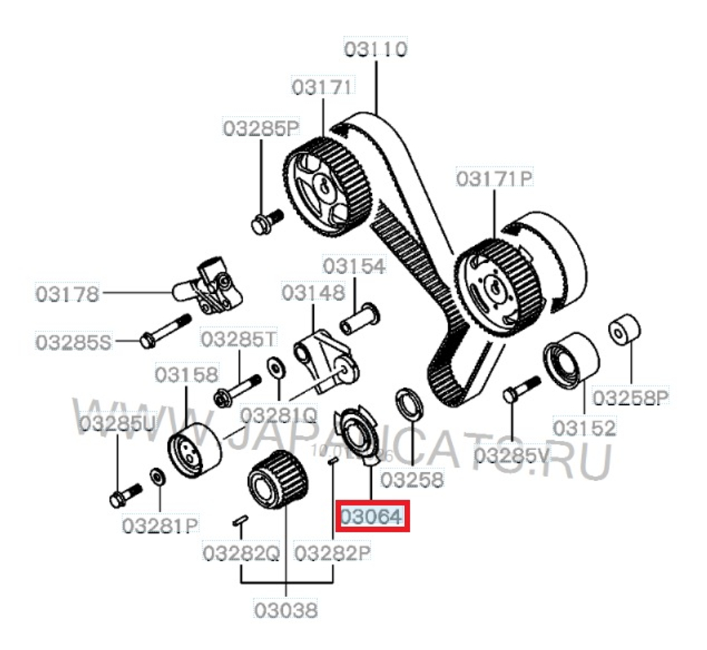Шайба шкива коленвала Mitsubishi / пластина / RVLT-MD184901
