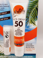 Набор Malibu Крем для лица Spf 50 (40 мл) и бальзам для губ Spf 30 (5 г), Великобритания