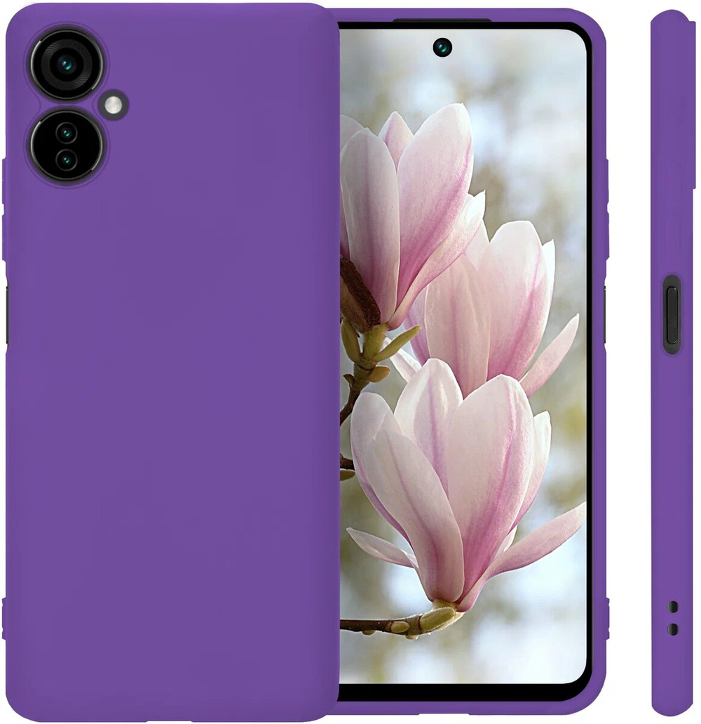 Мягкий Soft Touch чехол из силикона для TECNO CAMON 19 NEO (не PRO!) с бархатной подкладкой