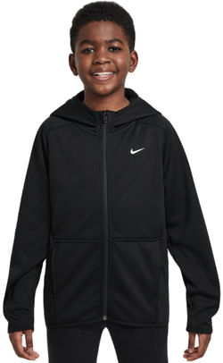 Кофта для мальчика теннисная Nike Kids Therma-Fit Winterized Training - черный