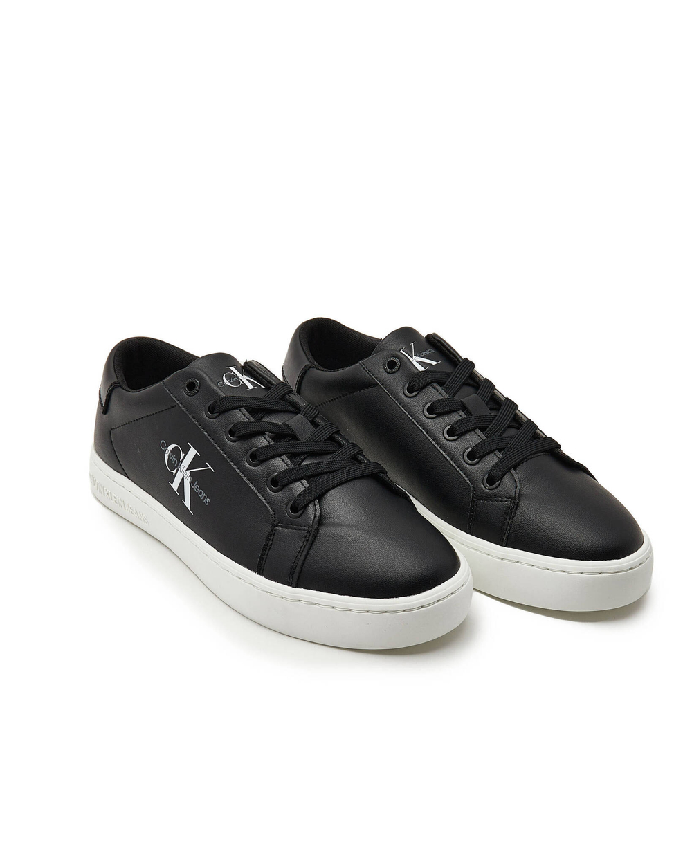 Кожаные кроссовки classic cupsole CALVIN KLEIN JEANS - черный(YM0YM00491)