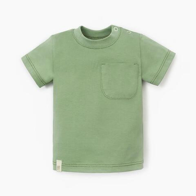 Футболка для мальчиков "Basic line" рост 62-68 см, зелёный 9235745 (Крошка Я), 1 шт.