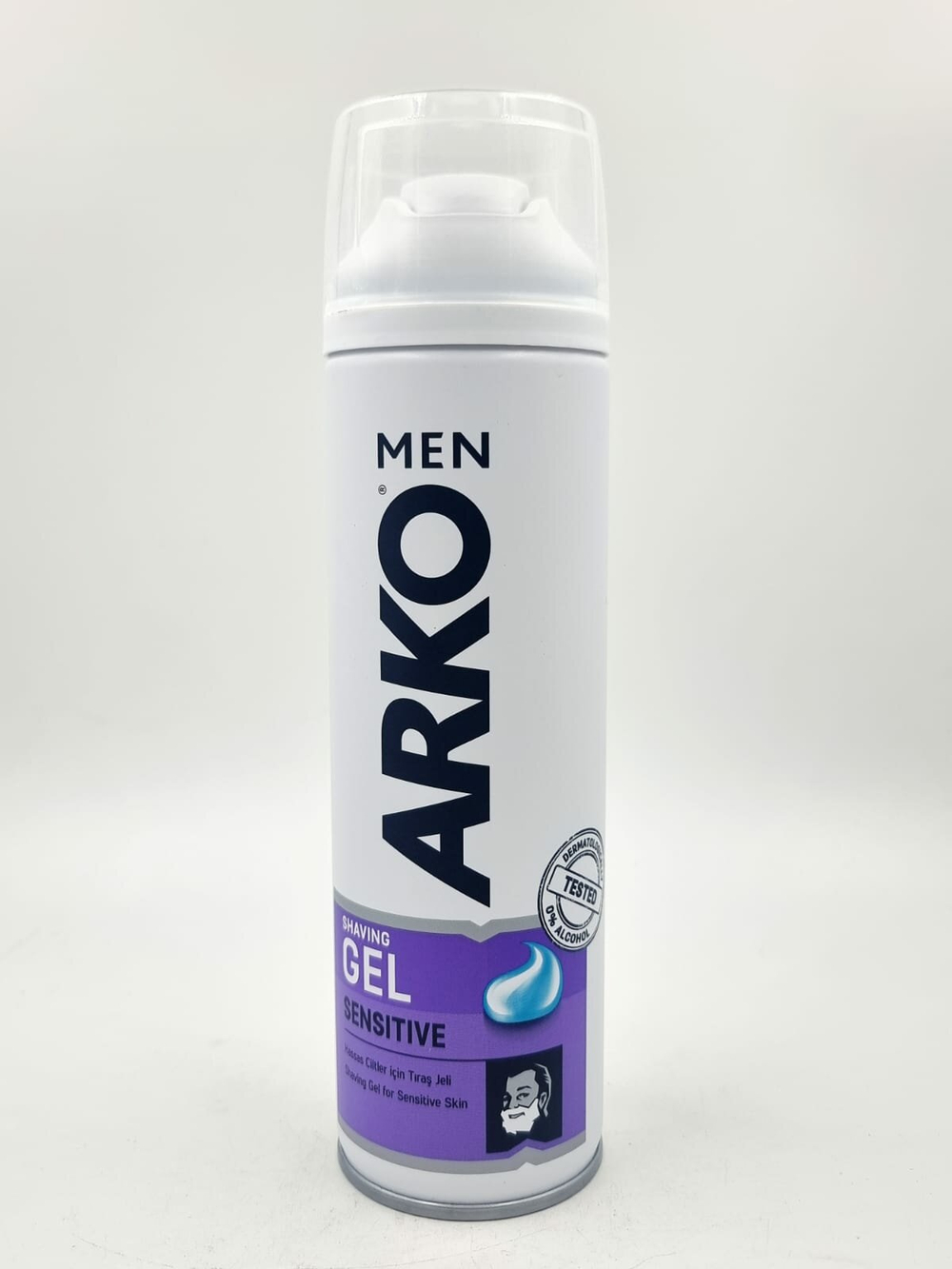 Arko  Мужской  гель  для  бритья  Sensitive  с витамином Е и алоэ вера 200 мл ( Турция )