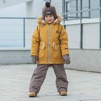 Парка зимняя мембранная на меху "Горчица"