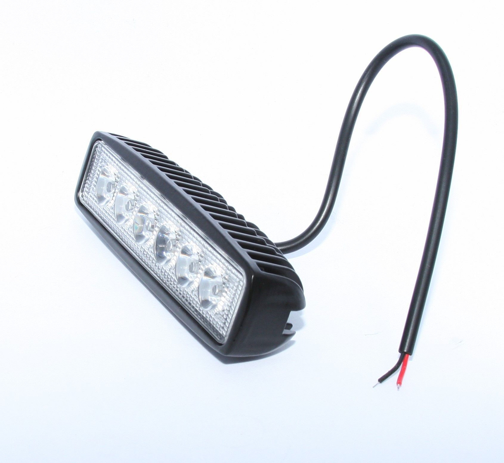 Фара светодиодная 6 диодов 12-24v (150мм х 45мм)