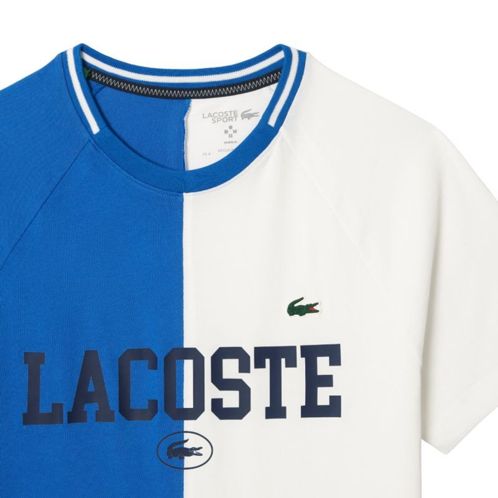 Мужская теннисная футболка Lacoste Sport x Daniil Medvedev Ultra-Dry Tennis T-Shirt - небесный