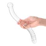 Стеклянный фаллоимитатор 11’’ Glass Pelvic Wand Double Ended - 28 см. (Цвет: синий)