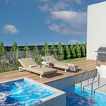 Шезлонг Ideal Patio КОСТА на колесах бежевый - белый каркас