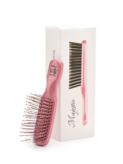 Расческа Majestic Scalp Brush розовый жемчуг (дорожная версия)
