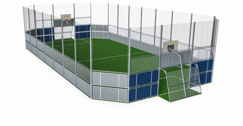 Площадка MUGA, 12x24, высокая - HDPE