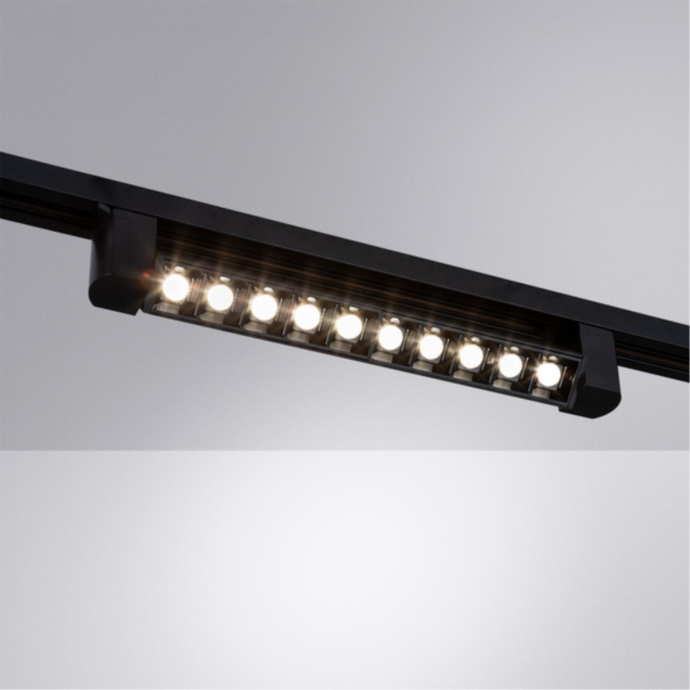 Трековый светодиодный светильник Arte Lamp FLASH A4575PL-1BK