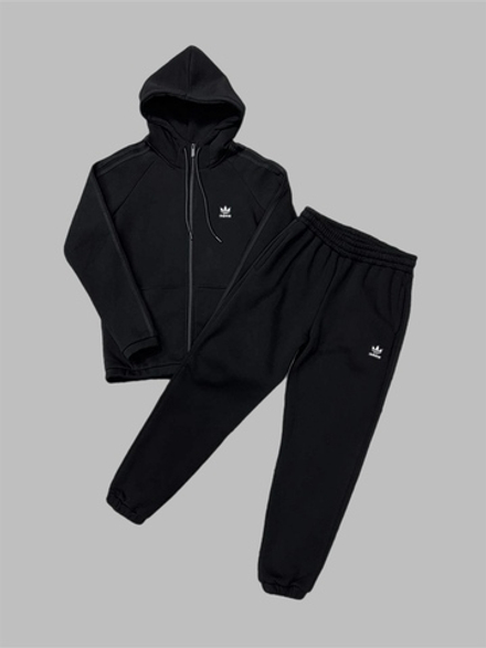 Костюм Adidas начёс #T2-207 (черн.)