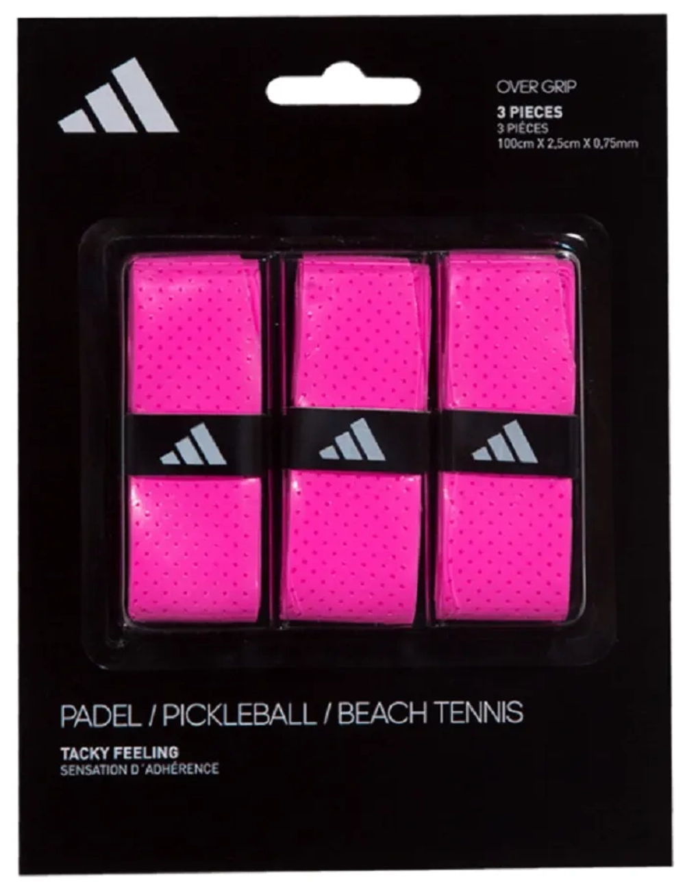 Намотки для падел Adidas Padel Overgrip Tacky Feeling 3P - pink