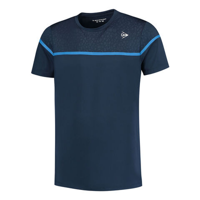 Мужское теннисное поло Dunlop Game 2 T-Shirt Men - Dark Blue