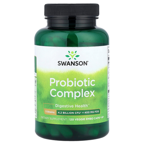 Swanson Vitamins, комплекс пробиотиков, 120 растительных капсул EMBO® AP