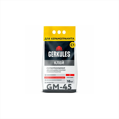 Клей для плитки Суперполимер Геркулес GM-45 10 кг