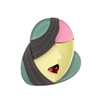 Дева  / Virgo, brooch, Woman