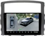 Магнитола для Mitsubishi Pajero 4 2012-2022 (штатная КЗВ) - Teyes CC3-2K-360 монитор 9.5" 2K QLED на Android 10, Быстрая, CarPlay, 4G SIM-слот, 4 камеры в комплекте