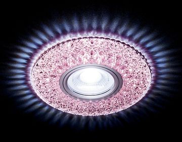 Точечный светильник S333 PI/CLD MR16+3W(LED COLD) хром/розовый Ambrella