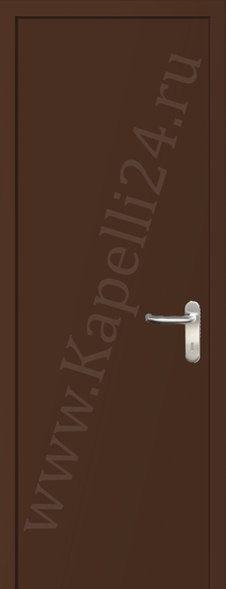 Дверь влагостойкая пластиковая KAPELLI multicolor ДГ RAL 8011 Орехово-коричневый + коробка