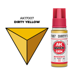 AK Interactive Dirty Yellow Quick Gen - контрастная акриловая краска, 18 мл