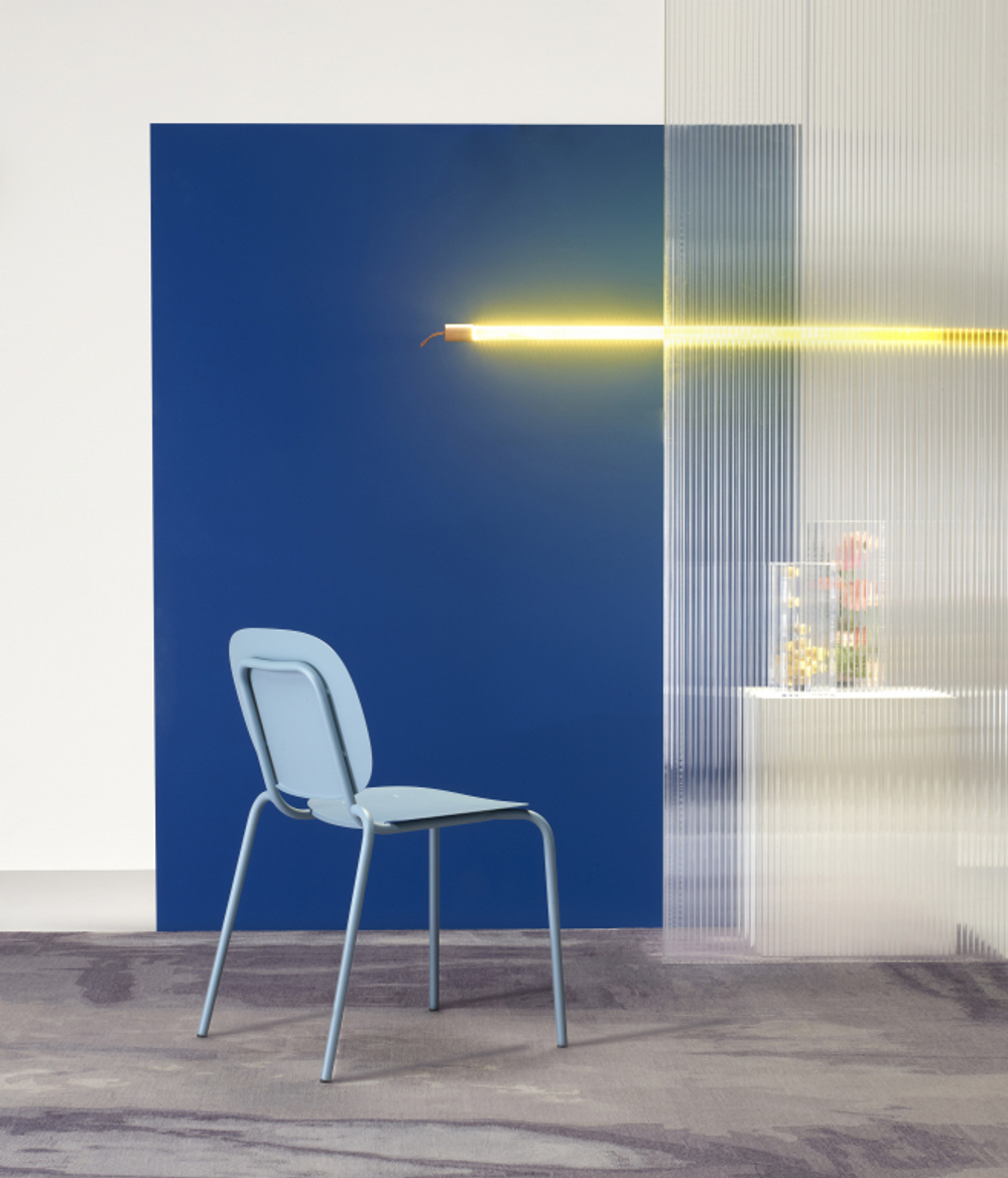 Стул металлический Scab Design Si-Si, голубой
