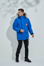 Синяя пуховая парка Expedition Canada Goose премиум класса
