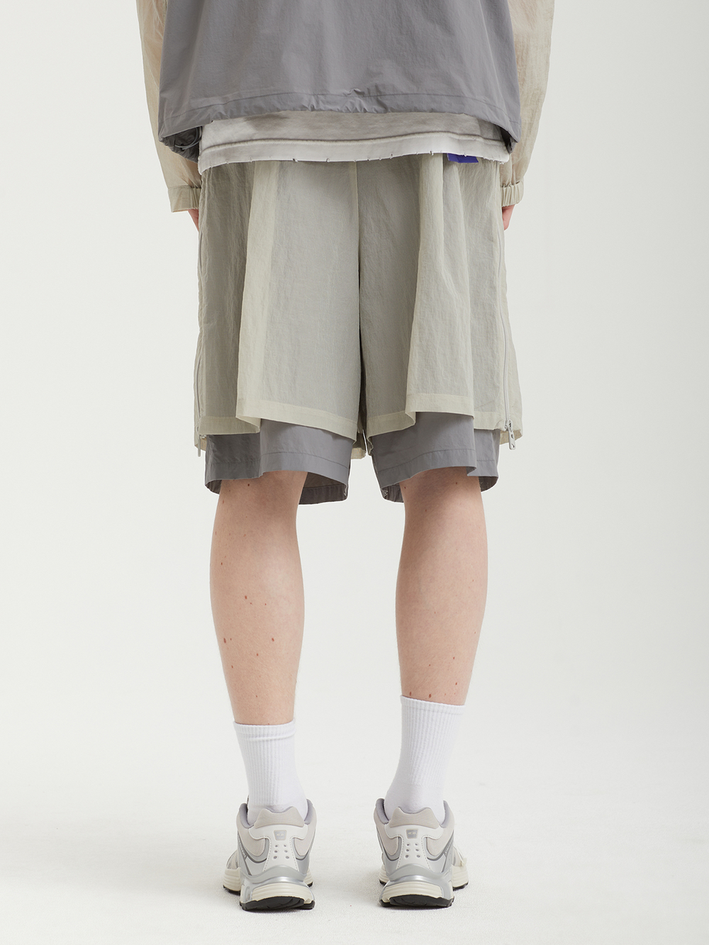 Мужские Шорты Mesh Layered Wide