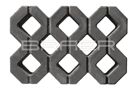 Газонная решётка Braer Меба, Серый, h=100 мм