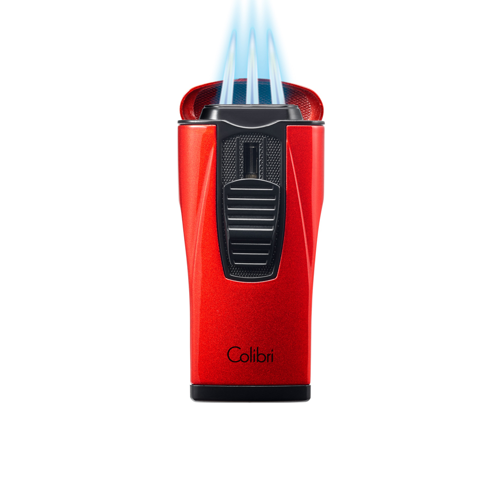Зажигалка сигарная Colibri Monaco (тройное пламя), серый металлик