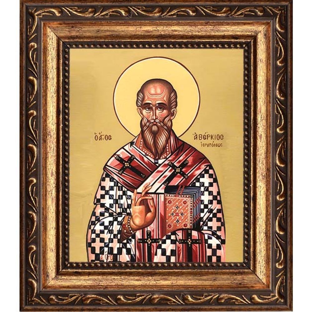 Аверкий Иерапольский, равноапостольный епископ. Икона на холсте.