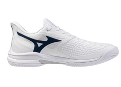 Мужские теннисные кроссовки Mizuno Wave Exceed Tour 7 AC - white/insignia blue/orange