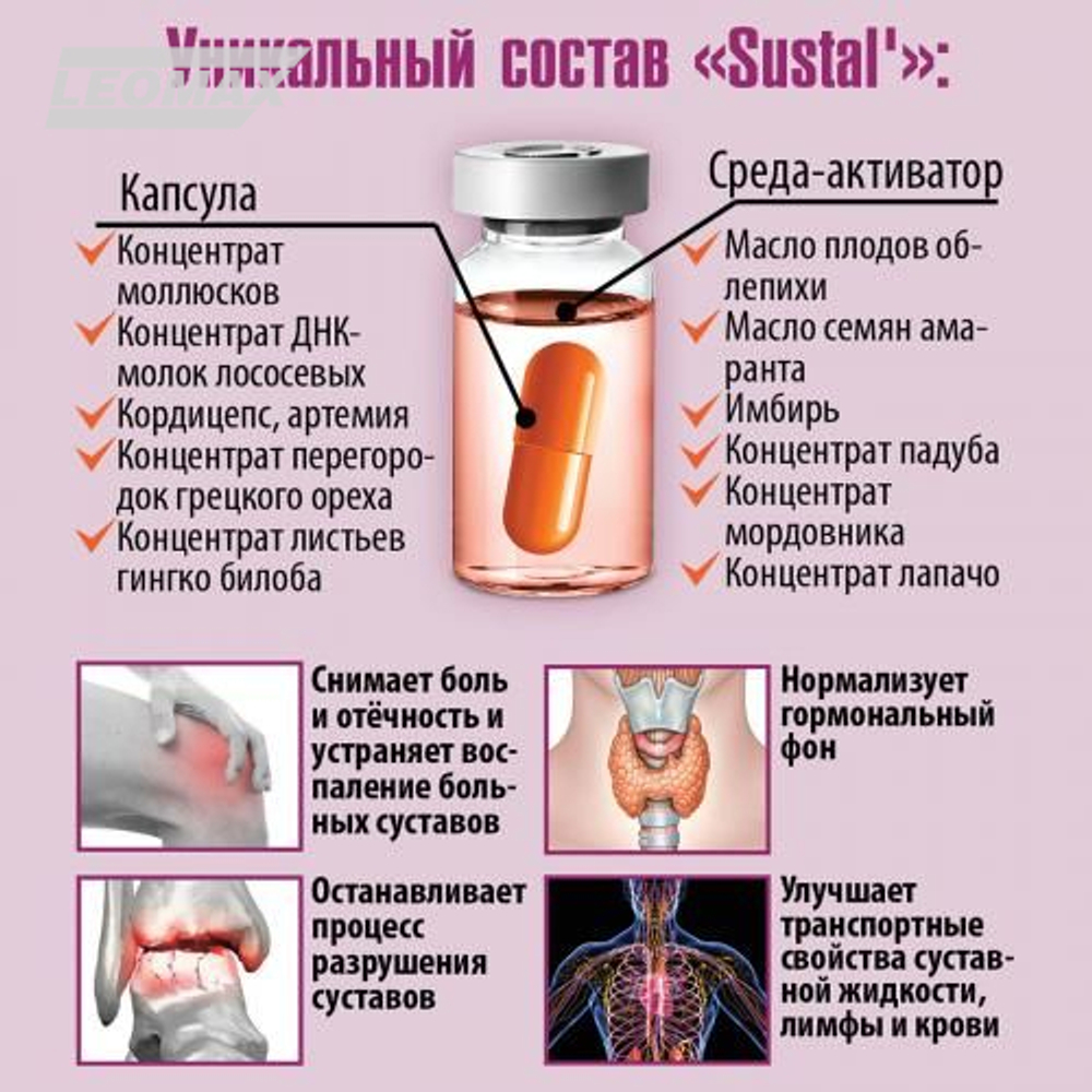 Сусталь комплекс для суставов в капсулах